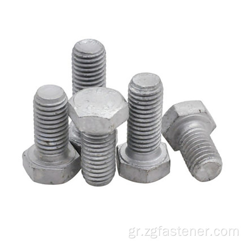 Hot Dip Galvanized Hexagon Head Bolt Din933 Hex Head Bolts